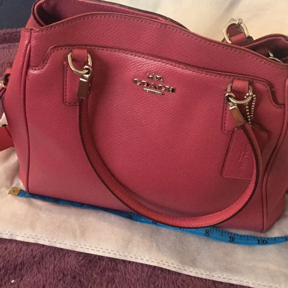 Coach Pink Satchel Bag - Picture 14 of 16